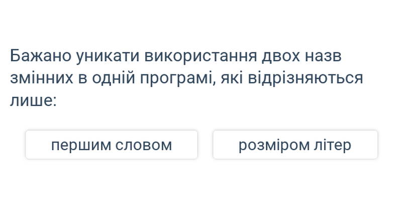 Іменування змінних